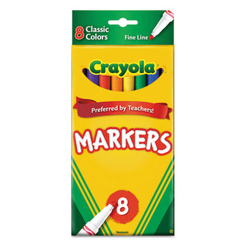 Crayola® Non-washable Marker, Broad Bullet Tip, Assorted Classic Colors, 256-box freeshipping - TVN Wholesale